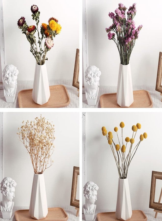 Valemoon White Ceramic Vase, 6.1" H, Mini Artistic Flower Vase Contemporary Style, Fit for Fireplace Bedroom Kitchen Living Room Centerpieces Office Desk - Image 5